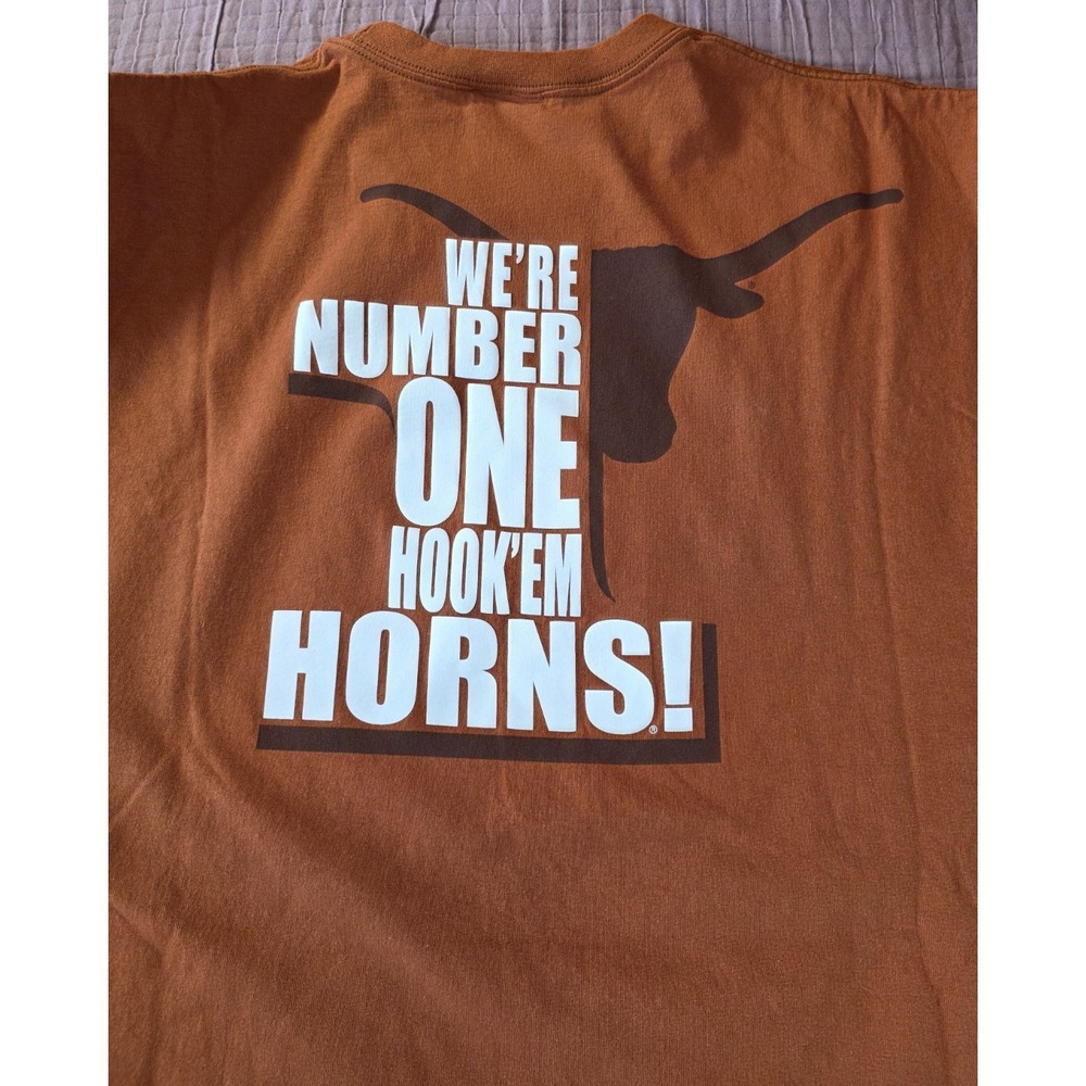 Nike Texas Longhorns 2005 National Champions Rose Bowl T Shirt XXL Double Sided - Picture 7 of 7